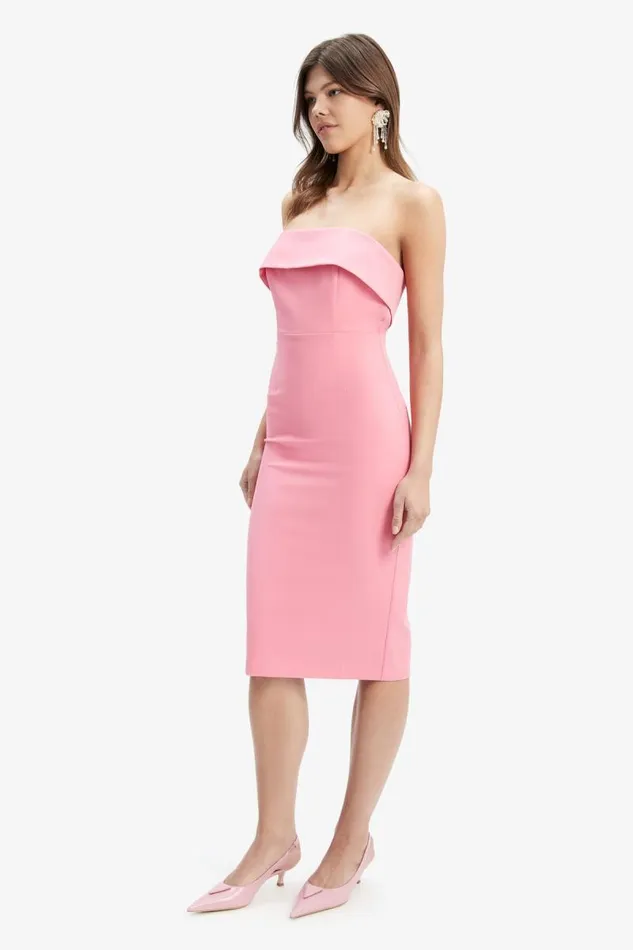 Women Day To Night Dresses Bardot Georgia Dress In Candy Pink Candy Pink