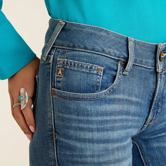 Women Denim Ariat Arrow Fit Perfect Rise Lili Boot Cut Jeans Maine