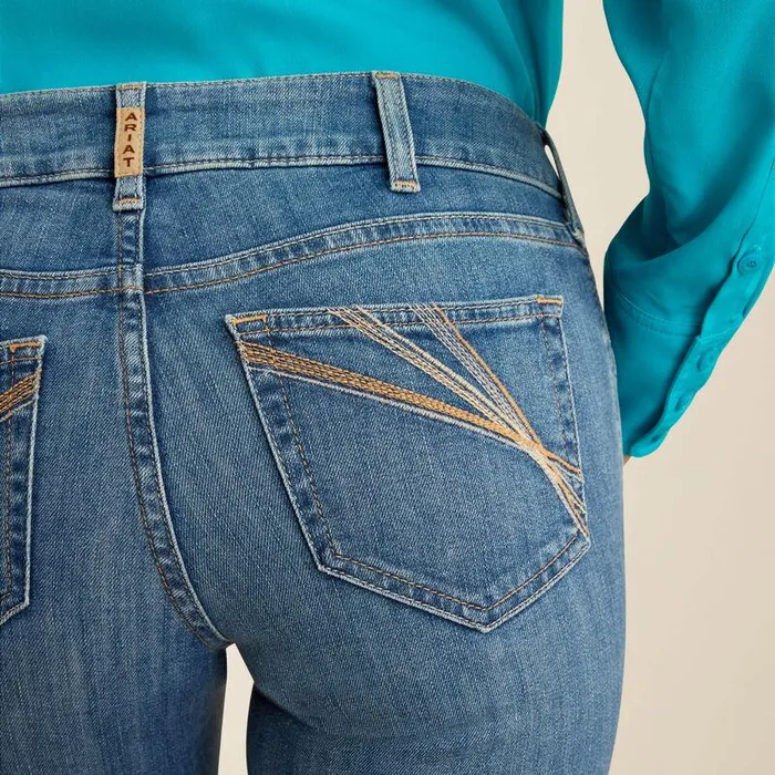 Women Denim Ariat Arrow Fit Perfect Rise Lili Boot Cut Jeans Maine