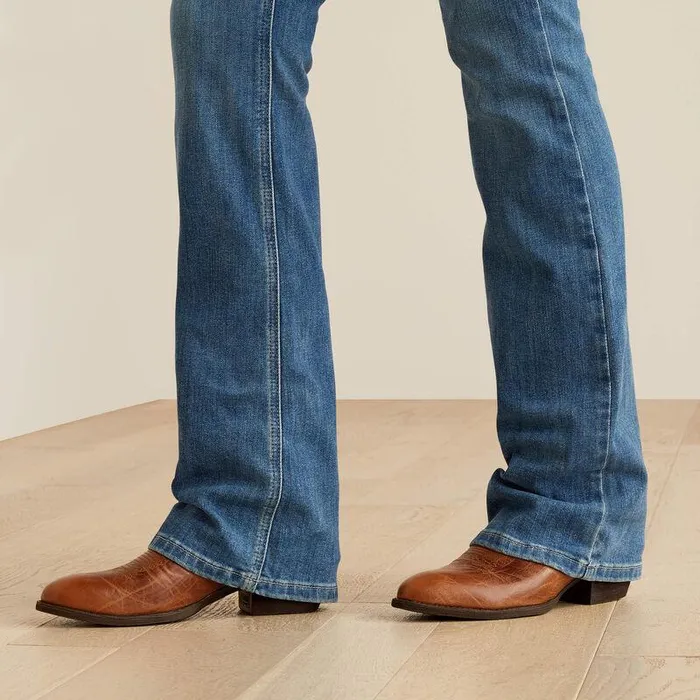 Women Denim Ariat Arrow Fit Perfect Rise Lili Boot Cut Jeans Maine