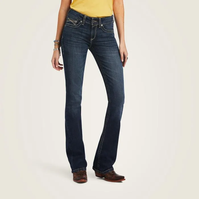Women Denim Ariat REAL Perfect Rise Lexie Boot Cut Jean Missouri