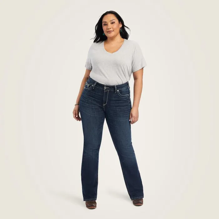 Women Denim Ariat REAL Perfect Rise Lexie Boot Cut Jean Missouri