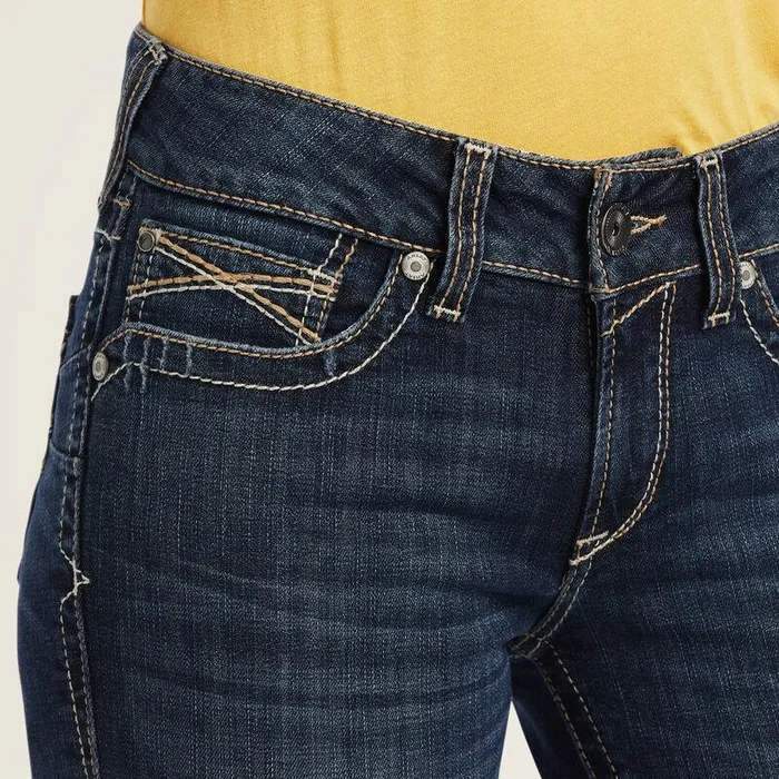 Women Denim Ariat REAL Perfect Rise Lexie Boot Cut Jean Missouri