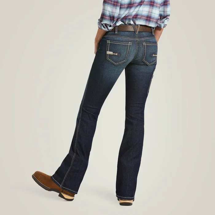 Women Denim Ariat Rebar MR DuraStretch Riveter Boot Cut Jean Hallow Women Denim Ariat Rebar MR DuraStretch Riveter Boot Cut Jean Hallow