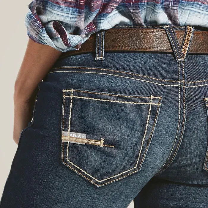 Women Denim Ariat Rebar MR DuraStretch Riveter Boot Cut Jean Hallow Women Denim Ariat Rebar MR DuraStretch Riveter Boot Cut Jean Hallow