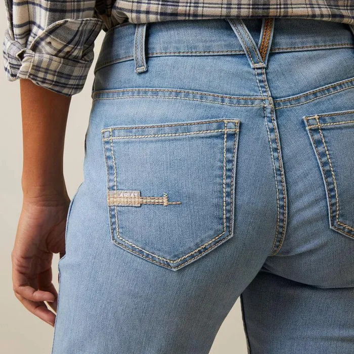 Women Denim Ariat Rebar Riveter Straight Jean Coldwater