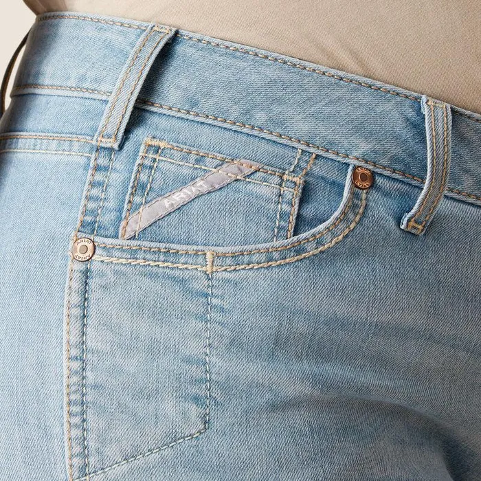 Women Denim Ariat Rebar Riveter Straight Jean Coldwater