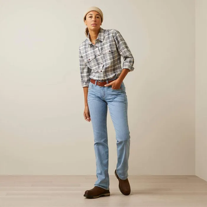 Women Denim Ariat Rebar Riveter Straight Jean Coldwater
