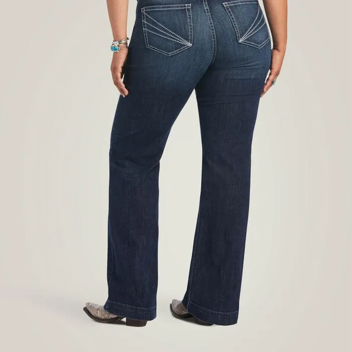 Women Denim Ariat Trouser Perfect Rise Aisha Wide Leg Jean Missouri