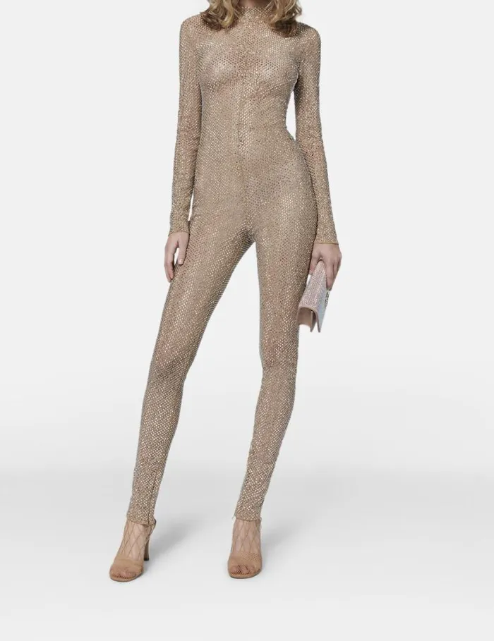 Women Diamant Lace Bodysuit Nude Stella McCartney Jumpsuits
