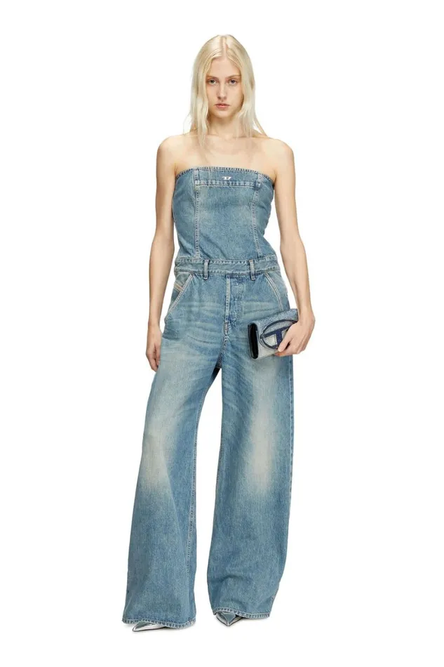 Women Diesel Dresses DEBRIDE Light Blue
