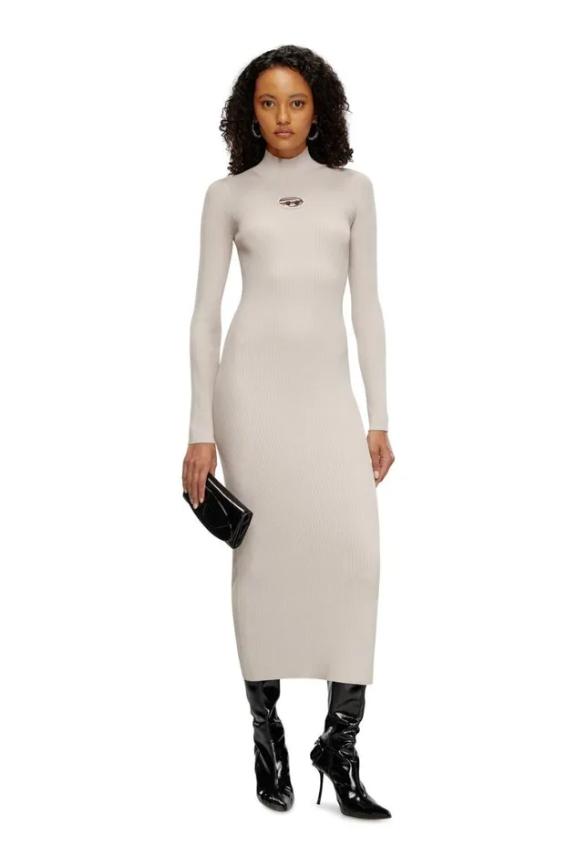 Women Diesel Dresses MZARYB Light Grey