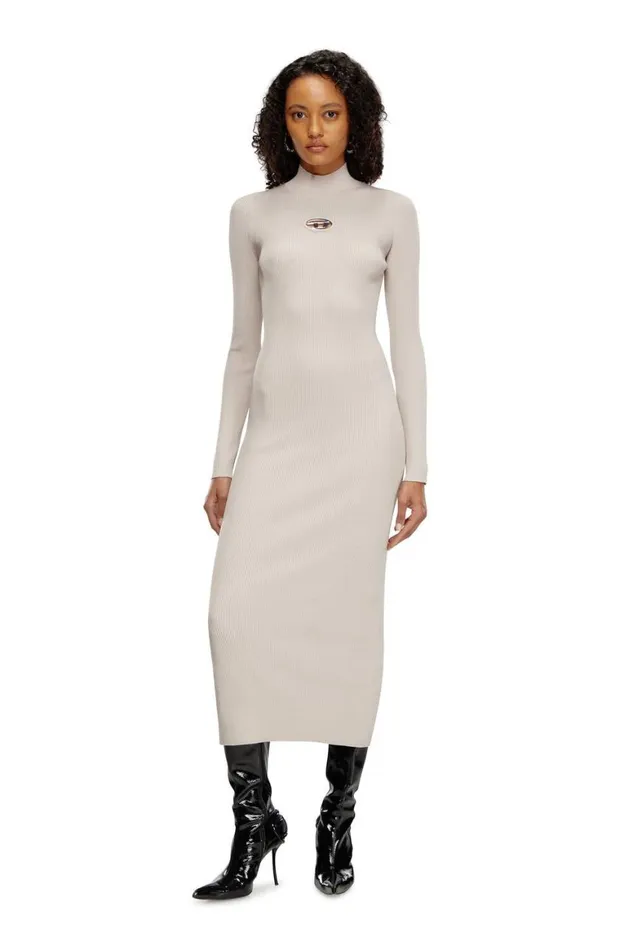 Women Diesel Dresses MZARYB Light Grey