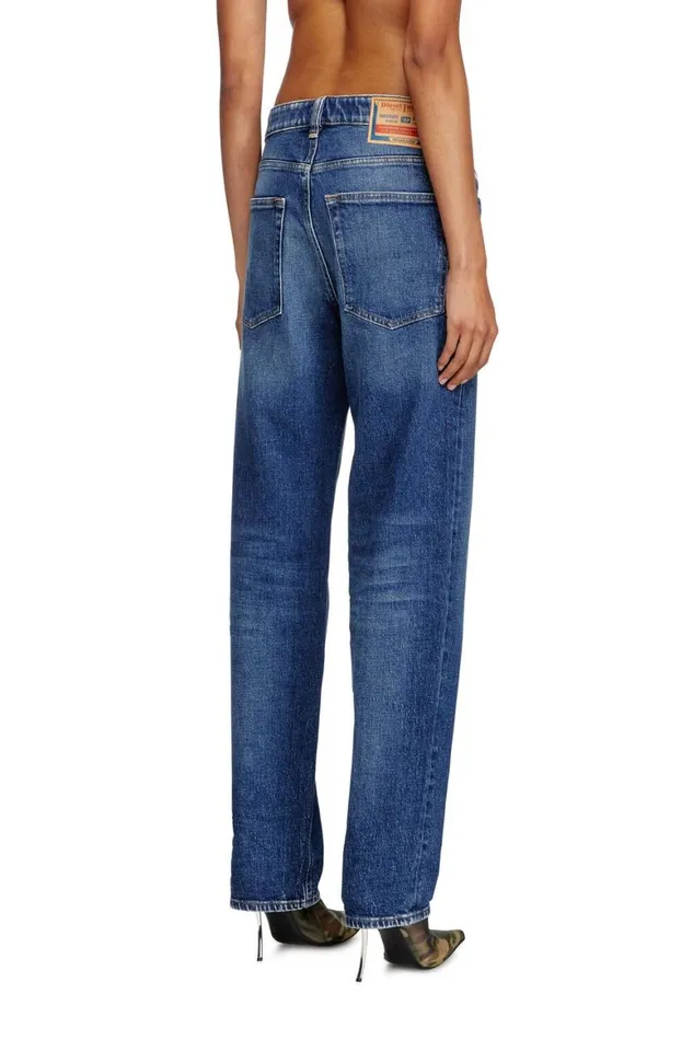 Women Diesel Jeans Regular Jeans 1988 DArk 09L21 Dark Blue