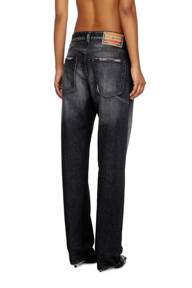 Women Diesel Jeans Regular Jeans 1988 DArk 09L50 Blackdark Grey