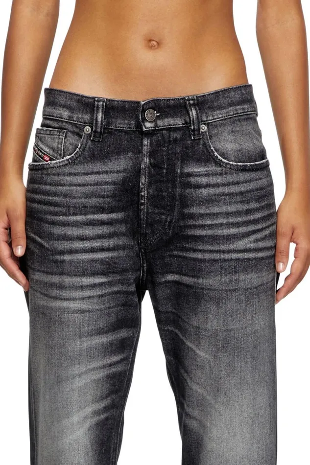 Women Diesel Jeans Regular Jeans 1988 DArk 09L50 Blackdark Grey