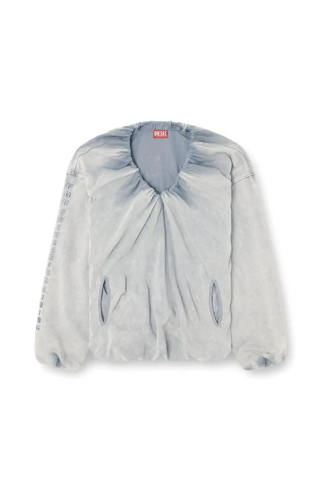 Women Diesel Sweatshirts and Hoodies FINDY Light Grey