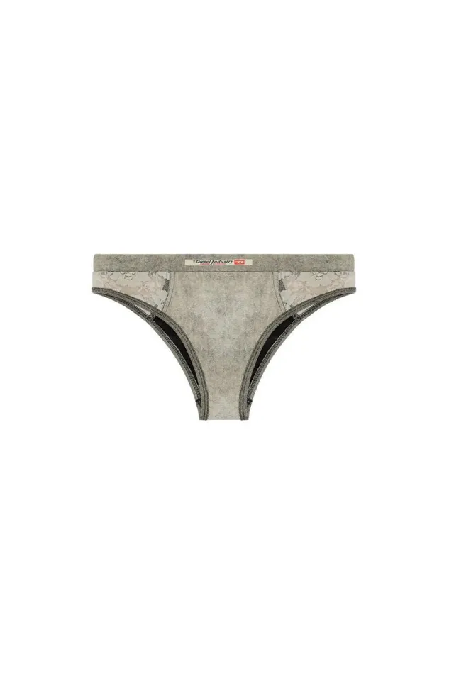 Women Diesel Underwear and Socks UFPNDENIMLACEBIKINIBRIEF Dark Grey
