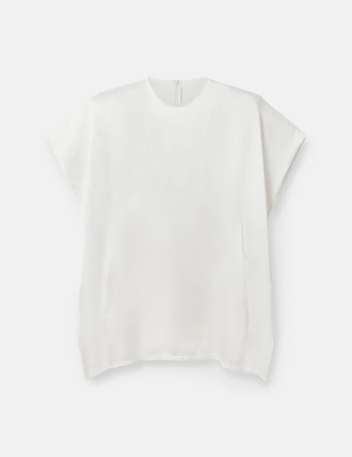 Women Drape Sleeve Mini Dress White Stella McCartney Dresses