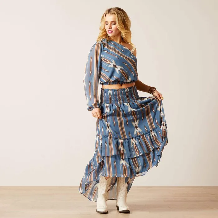 Women Dresses and Skirts Ariat Chimayo Skirt Jacobo Chimayo Print