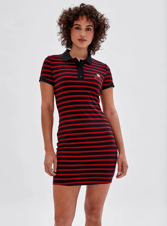 Women Dresses GUESS Guess Originals X Betty Boop Black Multi Polo Mini Dress