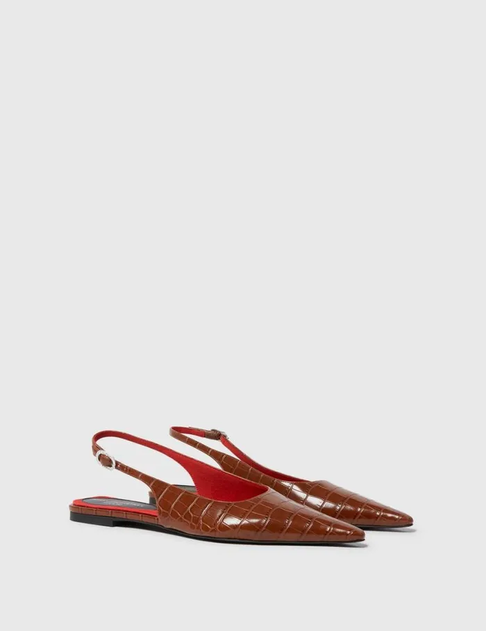 Women Elsa Slingback Flats Brown Stella McCartney Flats