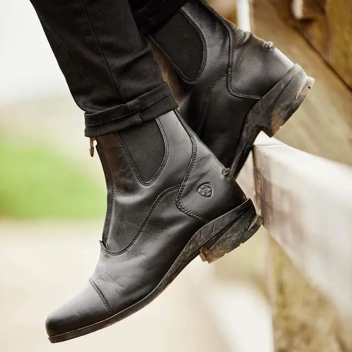 Women English Riding Boots Ariat Heritage IV Zip Waterproof Paddock Boot Black Women English Riding Boots Ariat Heritage IV Zip Waterproof Paddock Boot Black