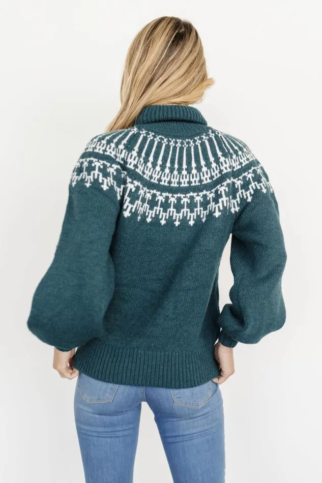 Women Evanston Turtleneck Sweater Topaz Baltic Born Sweaters
