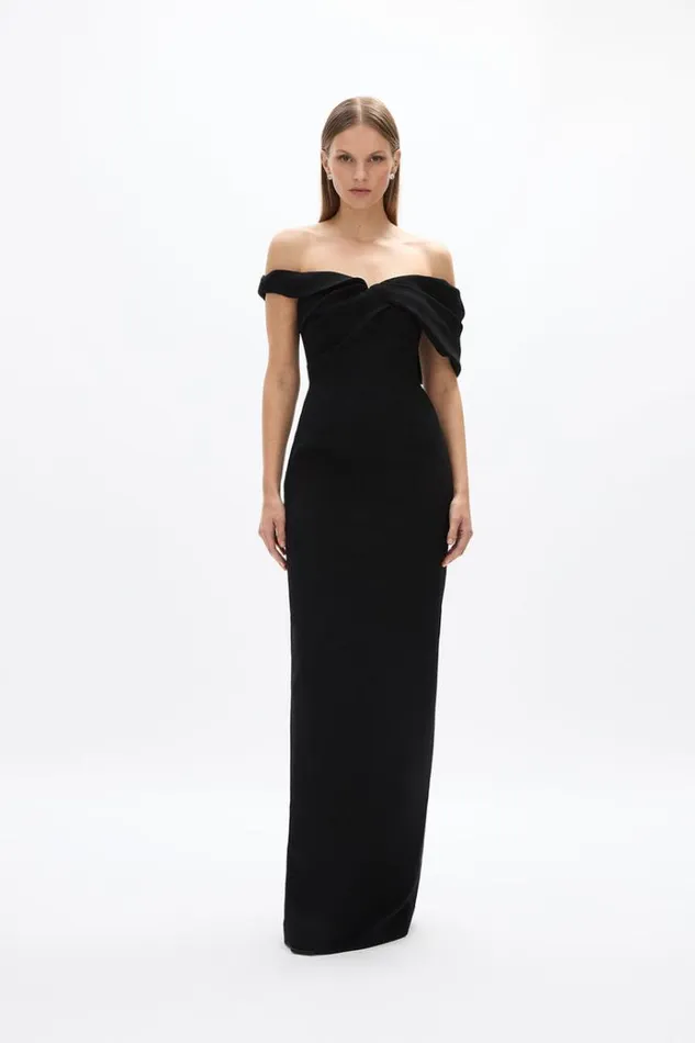 Women Evening Dresses Rachel Gilbert Mattie Gown Black