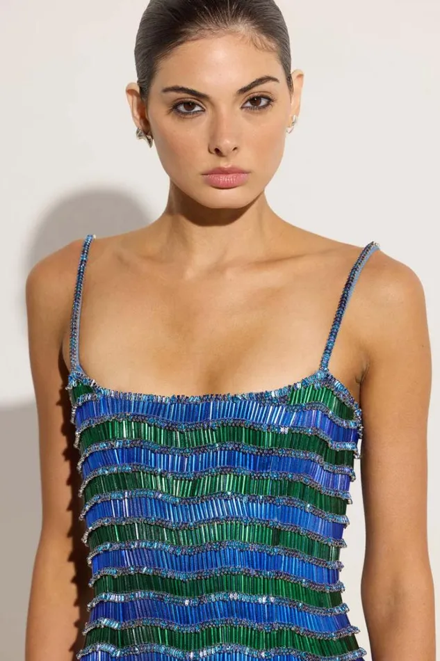 Women Evening Dresses Rachel Gilbert Zeph Gown BlueGreen Women Evening Dresses Rachel Gilbert Zeph Gown BlueGreen