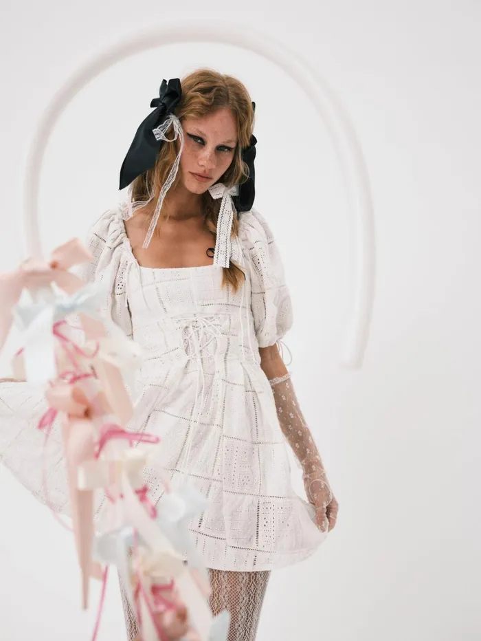 Women Everett Mini Dress White For Love and Lemons Dresses