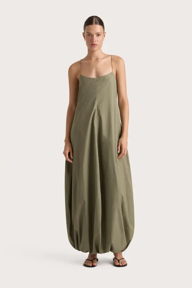 Women Faithfull The Brand Dresses Anais Maxi Dress Khaki