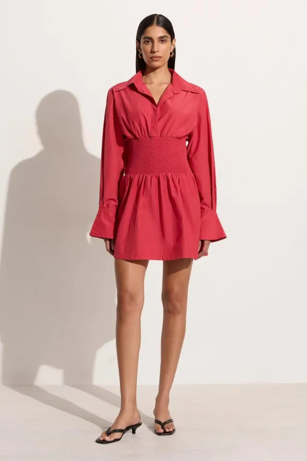 Women Faithfull The Brand Mini Dresses Vitinia Mini Dress Crimson