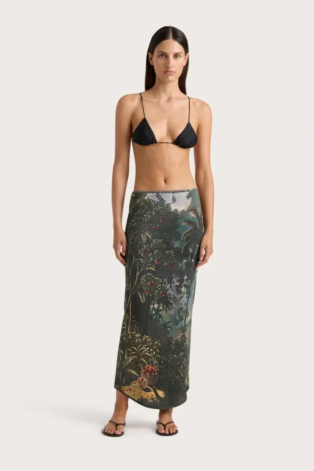 Women Faithfull The Brand Skirts and Shorts Loire Skirt Balinese Landscape