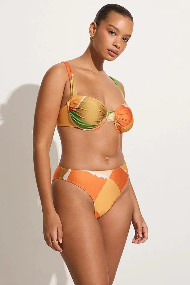 Women Faithfull The Brand Swim Dylla Bikini Bottoms Costa Smeralda Print 8211 Final Sale