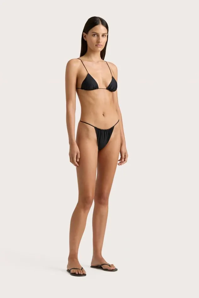 Women Faithfull The Brand Swim Elea Bikini Top Black