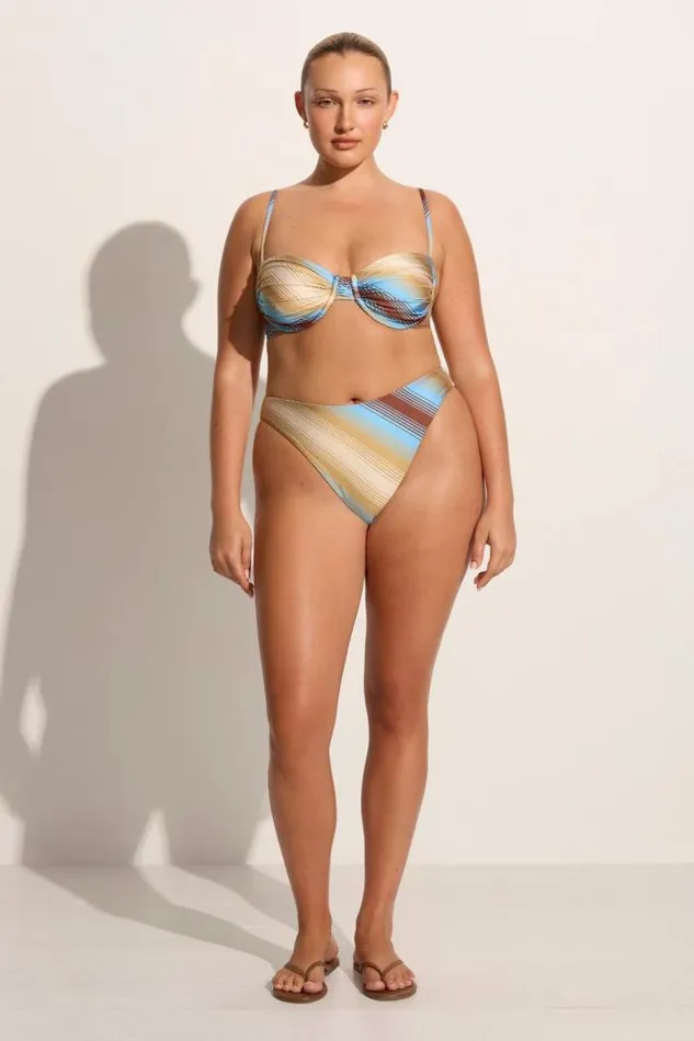 Women Faithfull The Brand Swim Stefania Bikini Top Cervia Stripe