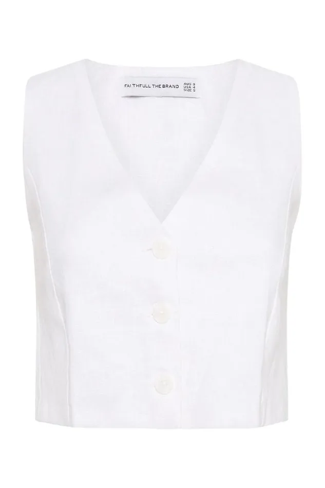 Women Faithfull The Brand Tops Salome Top White