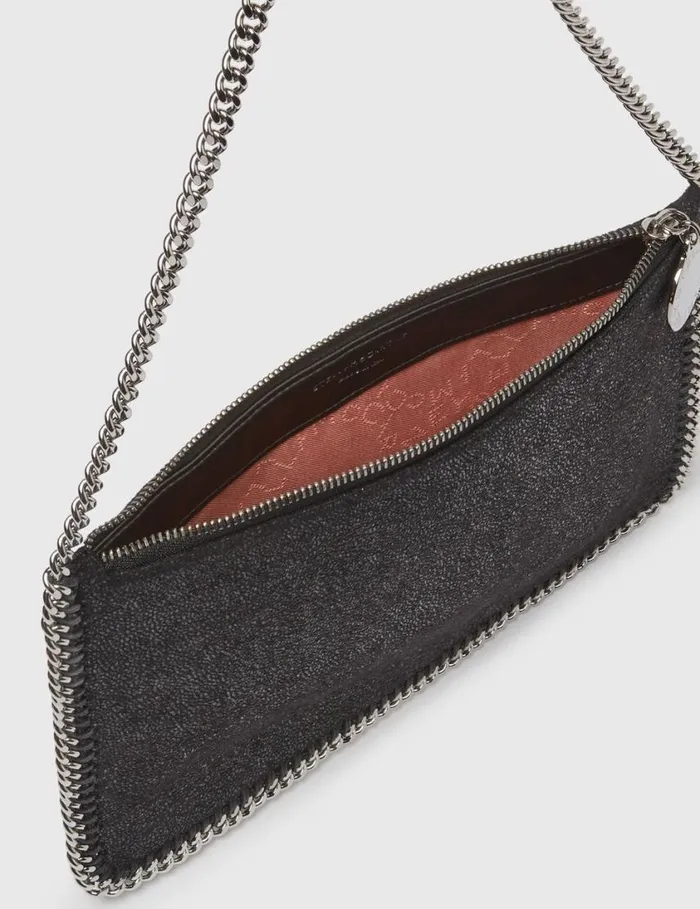Women Falabella Pochette Shoulder Bag Black Stella McCartney Iconic Falabella