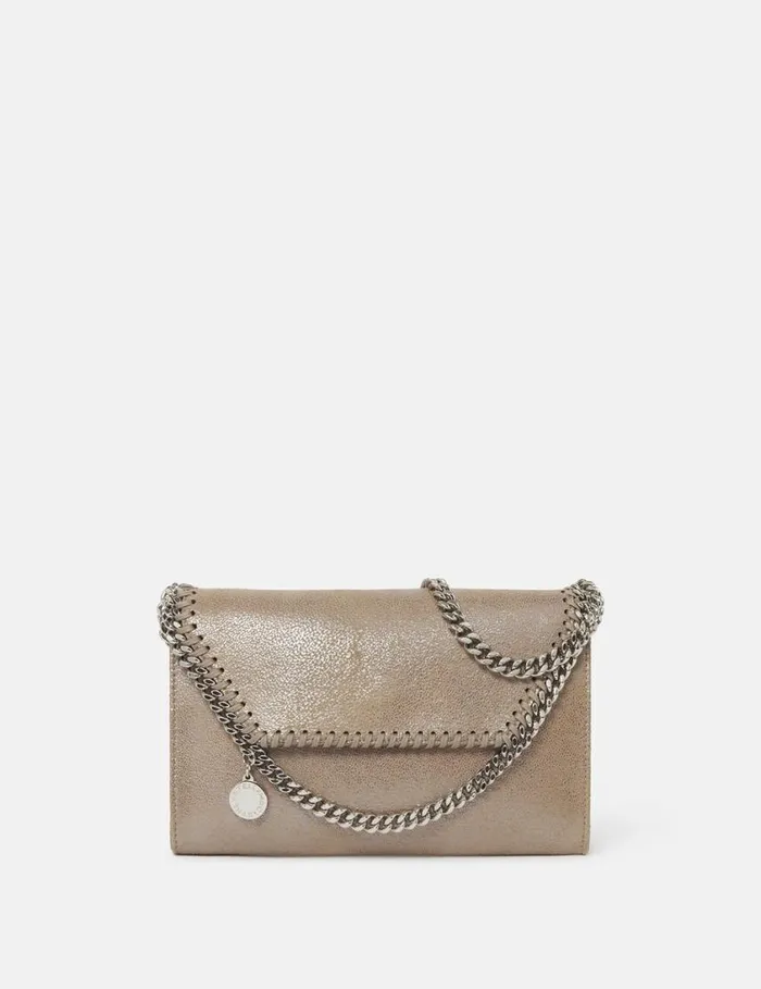 Women Falabella Wallet Crossbody Bag Pink Pearl Stella McCartney Mini Bags And Clutches