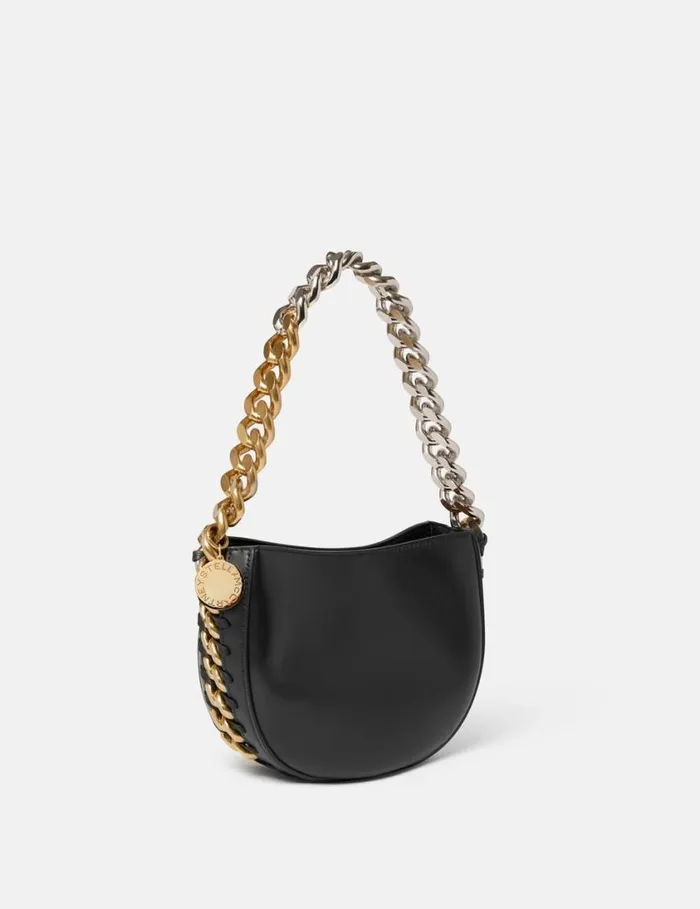 Women Frayme Small Shoulder Bag Black Stella McCartney Mini Bags And Clutches