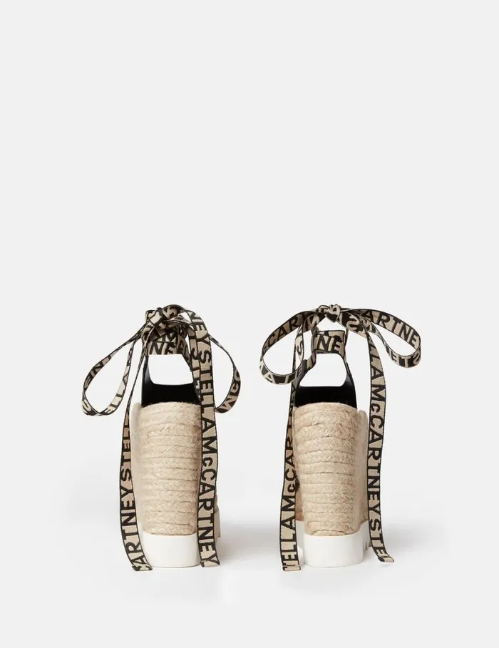 Women Gaia Alter Mat Peeptoe Wedge Espadrilles Black Stella McCartney Espadrilles Women Gaia Alter Mat Peeptoe Wedge Espadrilles Black Stella McCartney Espadrilles