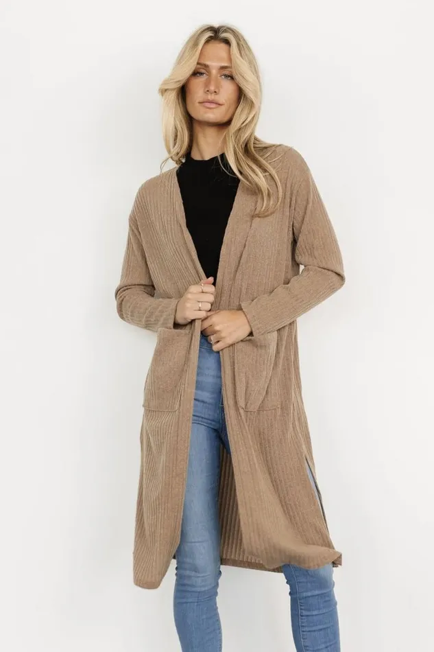 Women Getty Cardigan Dusty Brown Baltic Born Cardigans