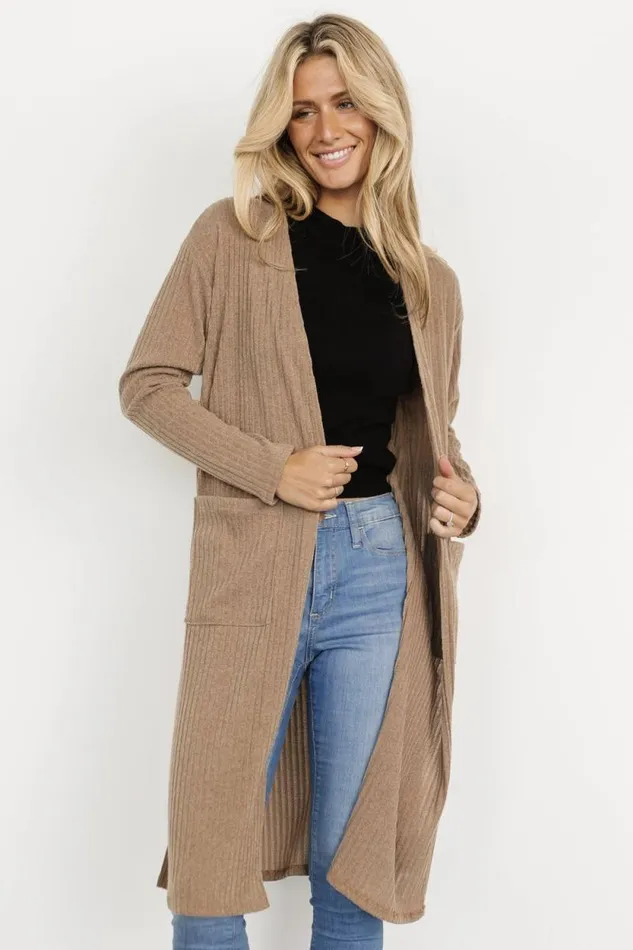 Women Getty Cardigan Dusty Brown Baltic Born Cardigans