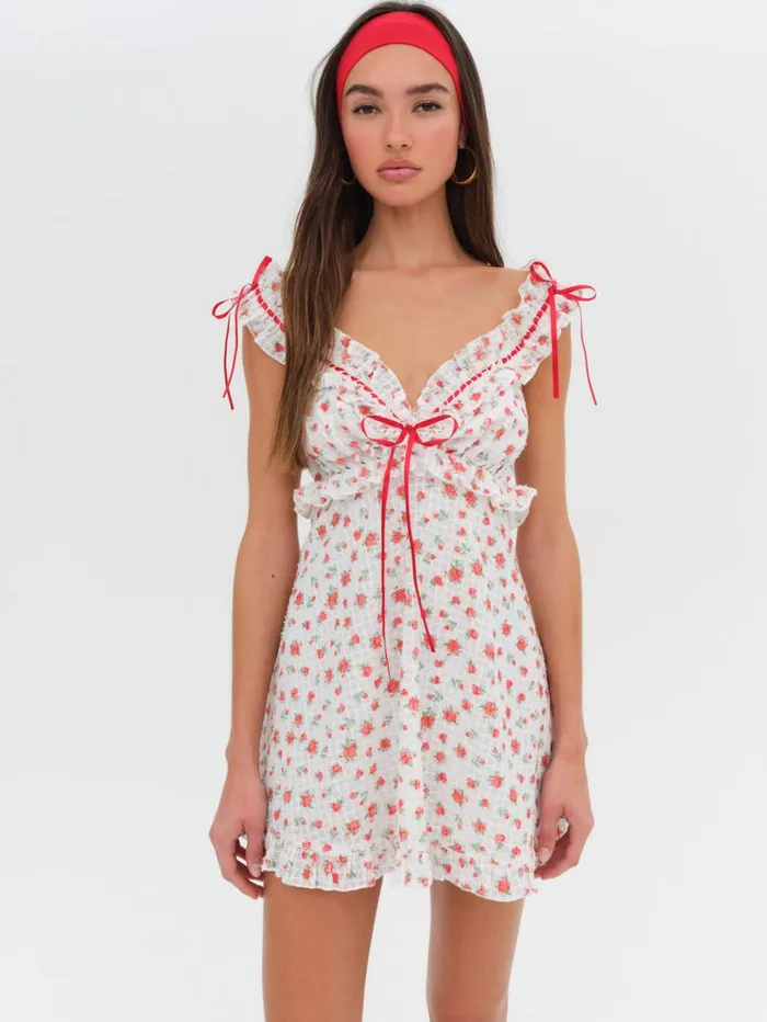 Women Gidget Mini Dress Red For Love and Lemons Dresses