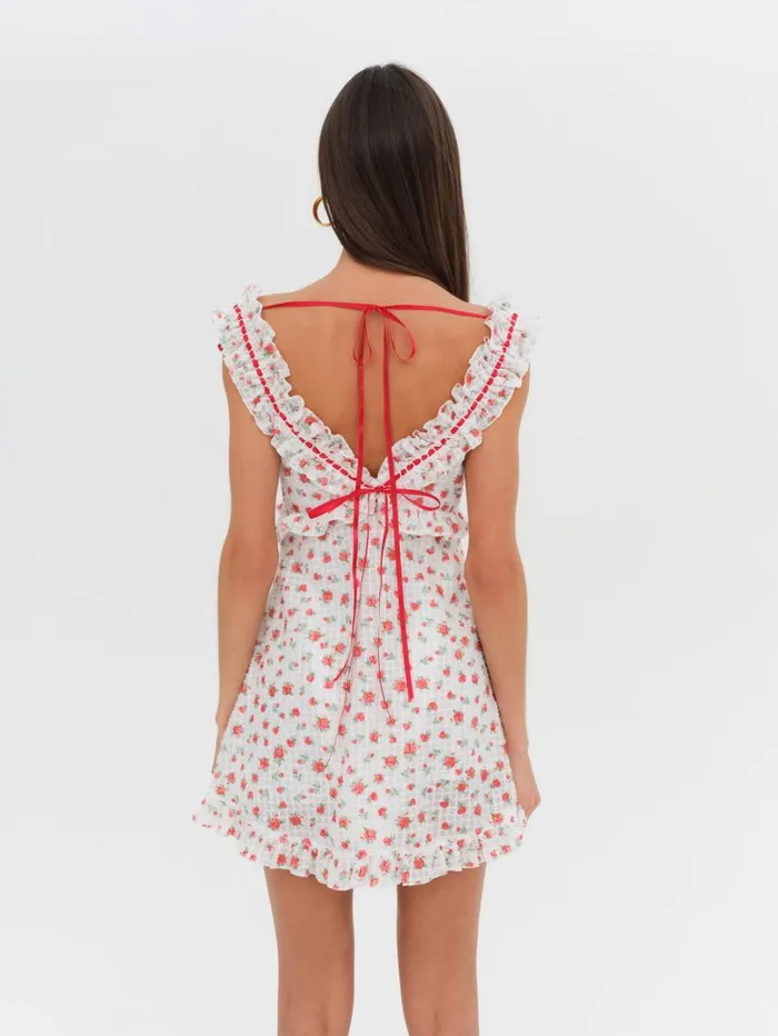 Women Gidget Mini Dress Red For Love and Lemons Dresses
