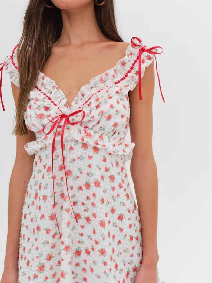 Women Gidget Mini Dress Red For Love and Lemons Dresses
