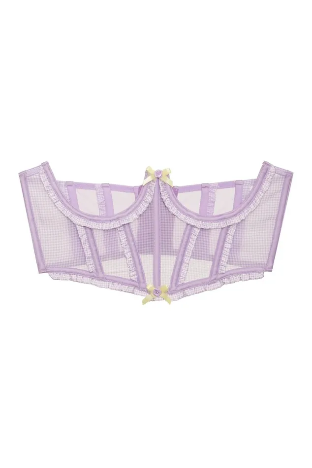 Women Heart Wreath Corset Purple For Love and Lemons Lingerie Women Heart Wreath Corset Purple For Love and Lemons Lingerie