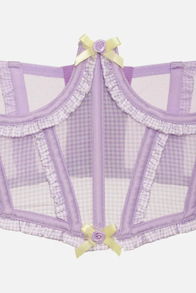 Women Heart Wreath Corset Purple For Love and Lemons Lingerie Women Heart Wreath Corset Purple For Love and Lemons Lingerie