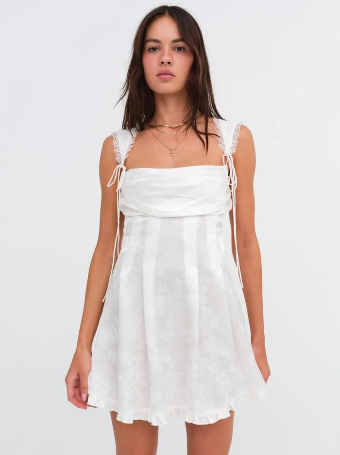 Women Holland Mini Dress White For Love and Lemons Dresses